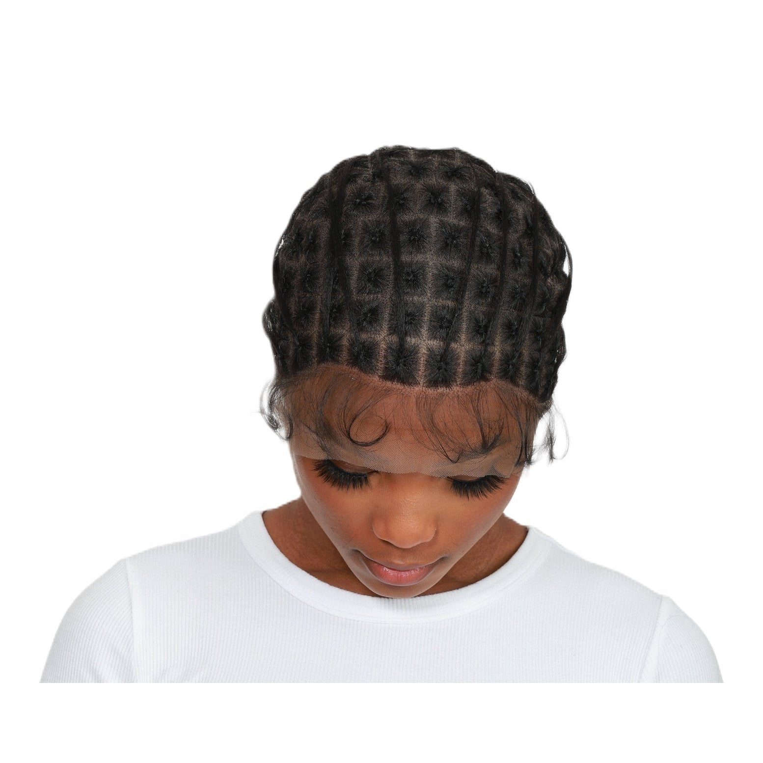 Queen B Pre-Knot Full Lace Cap - 99 Knots Queen B Pre-Knot Full Lace Cap - 99 Knots
